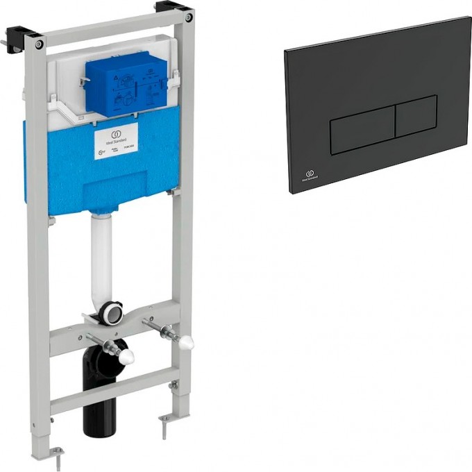 Инсталляция IDEAL STANDARD PROSYS для унитаза с черной матовой клавишей смыва TT00007/121A6