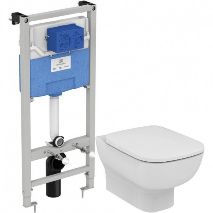Комплект подвесной унитаз T386001 + T318101 + система инсталляции R020467 IDEAL STANDARD PROSYS ESEDRA AQUABLADE T386401