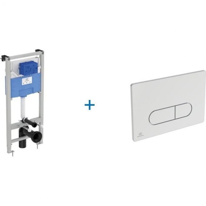 Пневматический промо-набор IDEAL STANDARD Инсталляция PROSYS R027767 + Пневматическая панель смыва OLEAS R0116AA R0309AA