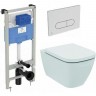 Промокомплект IDEAL STANDARD I.LIFE B (унитаз+пневматич инсталляция с кнопк) IP001401